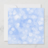 Blue Gold Ainderella Princess Quinceanera Einladung (Rückseite)