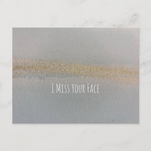 Blue Gold Alkohol Tinte Abstrakt ich verpassen Ihr Postkarte (Vorderseite)