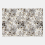 Blue Gold Animal Print Geschenkpapier Set (Vorderseite 3)