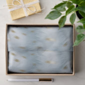 Blue Gold Animal Print Seidenpapier (Geschenk)