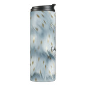 Blue Gold Animal Print Thermosbecher (Nach links gedreht)