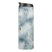 Blue Gold Animal Print Thermosbecher (Nach rechts gedreht)