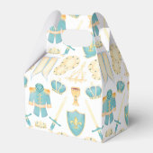 Blue & Gold Aquarell Little Prince Geburtstag Geschenkschachtel (Rückseite)