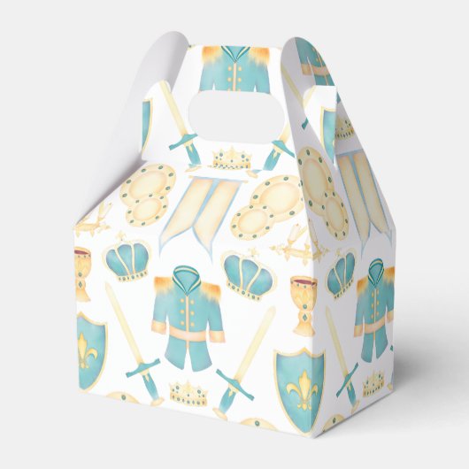 Blue & Gold Aquarell Little Prince Geburtstag Geschenkschachtel (Vorderseite)