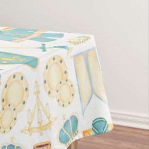 Blue & Gold Aquarell Little Prince Geburtstag Tischdecke