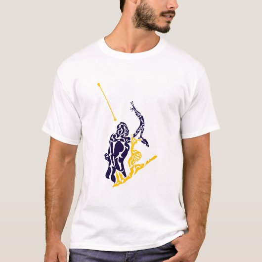 Blue & Gold Baton Twirler T-Shirt (Vorderseite)