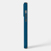 Blue Gold Beruflich Trendy Minimalistisch Name iPhone Hülle (Linke Seite)