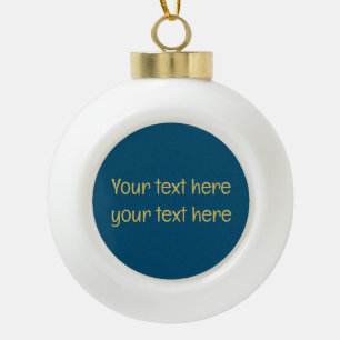 Blue Gold Beruflich Trendy Minimalistischer Eigent Keramik Kugel-Ornament