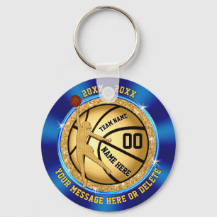 Blue Gold billige Basketball-Geschenke für GIRLS T Schlüsselanhänger