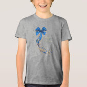 Blue Gold Blume Holiday T - Shirt (Vorderseite)