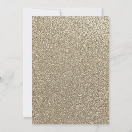 Blue Gold Blumenstrauß Brautparty Einladung (Rückseite)