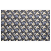 Blue & Gold Boho Chic Blumenmuster Stoff (Fat Quarter (45,7 x 55,9 cm))