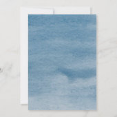 Blue Gold Boy Storybook Theme Baby Dusche Einladung (Rückseite)