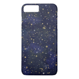 Blue & Gold Celestial Stars Whimsical Watercolor Case-Mate iPhone Hülle