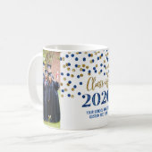 Blue Gold Class 2020 Foto Abschluss Tasse (Vorderseite Links)