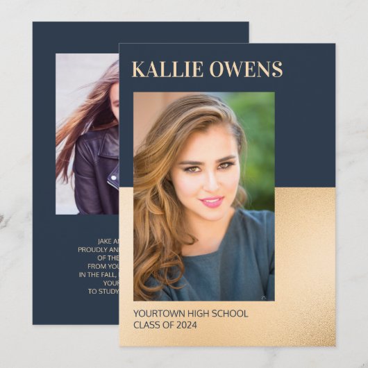 Blue Gold Class 2024 Foto Abschluss (Vorne/Hinten)