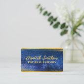 Blue Gold Class Feminine Celestial Visitenkarte (Stehend Vorderseite)