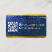 Blue Gold Class Feminine Celestial Visitenkarte (Rückseite)