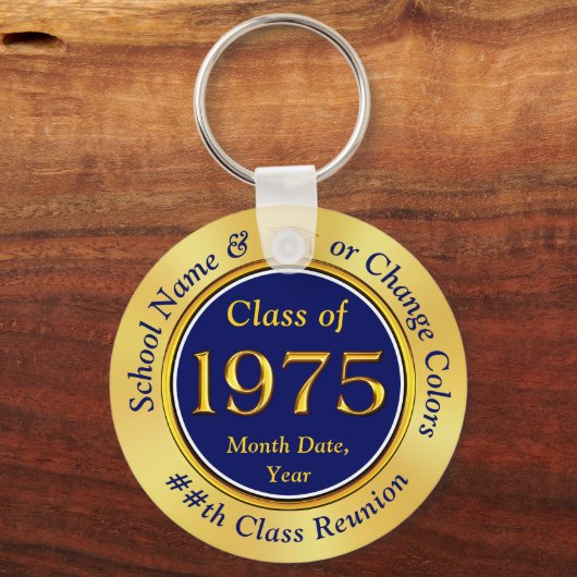 Blue Gold, Class of 1975, 50th Class Wiedersehen F Schlüsselanhänger (Vorderseite)