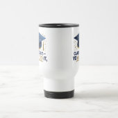 Blue & Gold Class of 2025 Abschluss Travel Mug Reisebecher (Mittel)