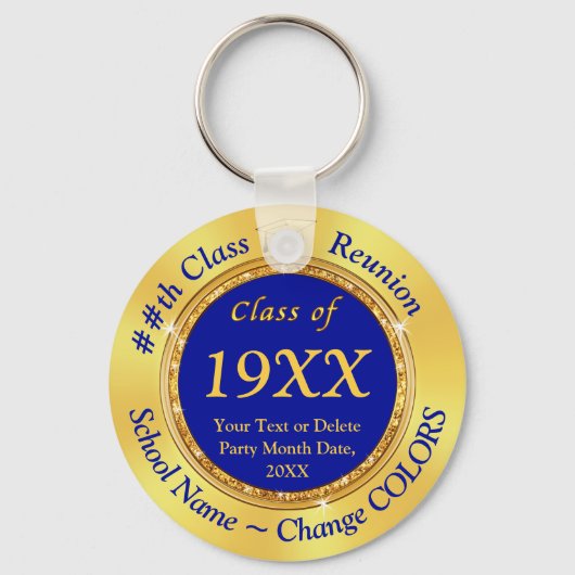 Blue Gold, Class Wiedersehen Geschenke, Wiedersehe Schlüsselanhänger (Rückseite)