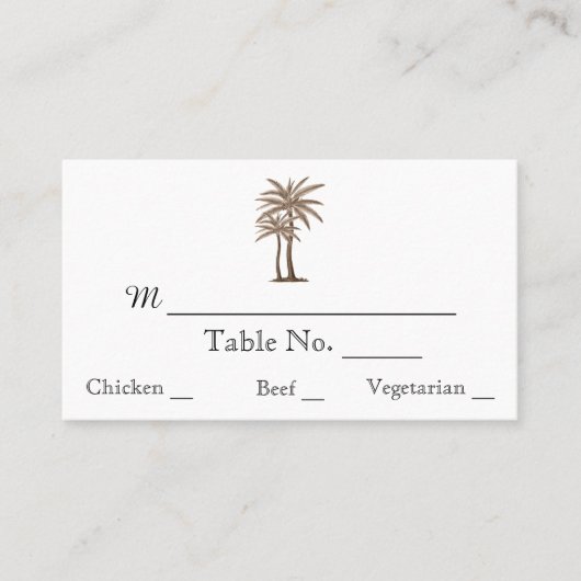 Blue Gold Compass Rose Beach Hochzeiten Platzkarte (Vorderseite)