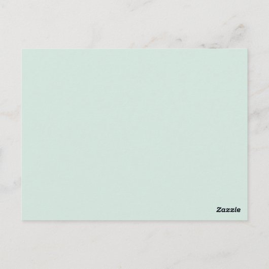 Blue Gold Creme Vintag Frame Tischnummer (Rückseite)