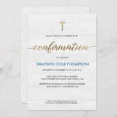 Blue Gold Cross Individualisierbare Boy-Bestätigun (Vorne/Hinten)