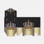 Blue Gold Crown Little Prince Boy Baby Dusche Geschenkschachtel (Ungefaltet)