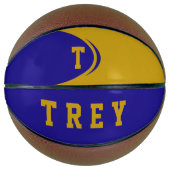 Blue Gold Custom Basketball (Vorderseite)