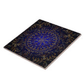 Blue Gold Decoration Keramik Tile Fliese (Seite)