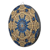 Blue Gold Decorative Dartboard Dartscheibe (Vorderseite rechts)
