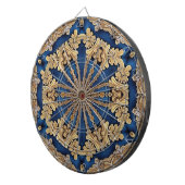 Blue Gold Decorative Dartboard Dartscheibe (Vorderseite rechts)