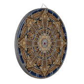 Blue Gold Decorative Dartboard Dartscheibe (Vorderseite Links)
