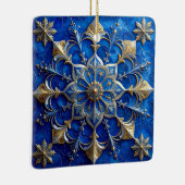 Blue Gold Decorative Holiday Ornament (Rechts)