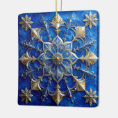 Blue Gold Decorative Holiday Ornament (Links)