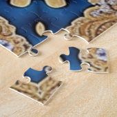 Blue Gold Decorative Jigsaw Puzzle (Seite)