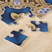 Blue Gold Decorative Jigsaw Puzzle (Seite)