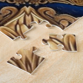 Blue Gold Decorative Jigsaw Puzzle (Seite)