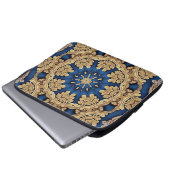 Blue Gold Decorative Laptop Sleeve (Vorne Knopf)
