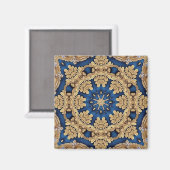 Blue Gold Decorative Magnet (Vorderseite/Rückseite)