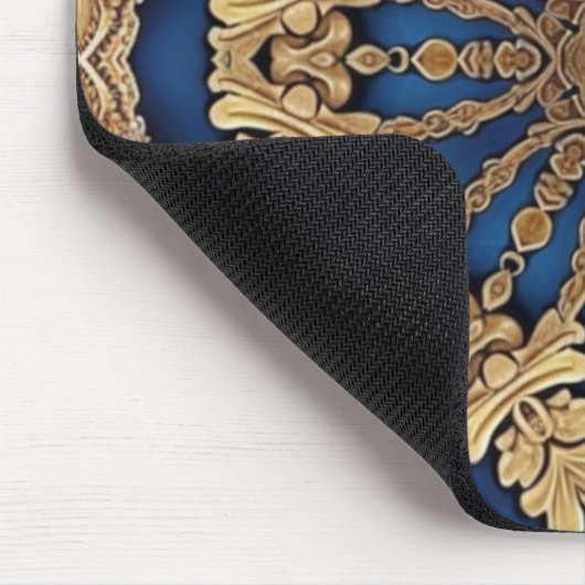 Blue Gold Decorative Mousepad (Ecke)