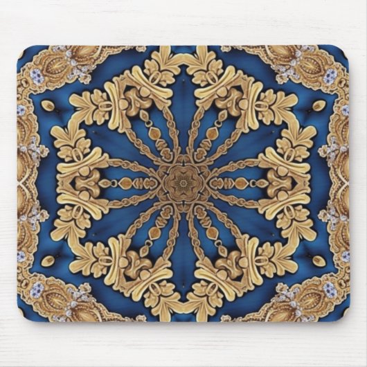 Blue Gold Decorative Mousepad (Vorne)