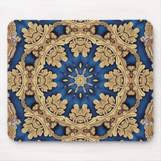 Blue Gold Decorative Mousepad (Vorne)