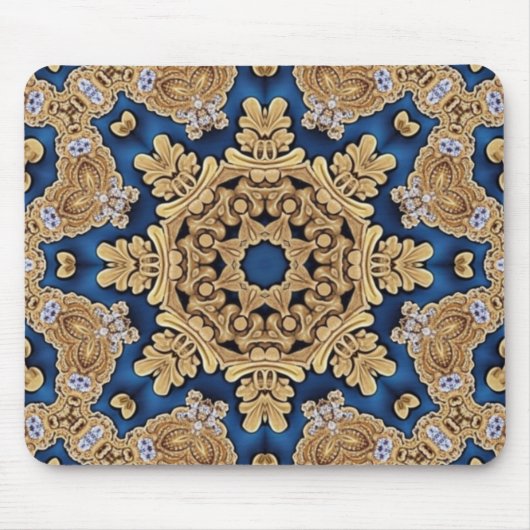 Blue Gold Decorative Mousepad (Vorne)