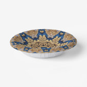 Blue Gold Decorative Paper Bowls Pappteller (Gewinkelt)