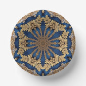 Blue Gold Decorative Paper Bowls Pappteller (Vorderseite)