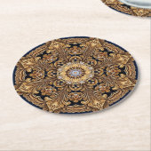 Blue Gold Decorative Paper Untersetzer (Angewinkelt)