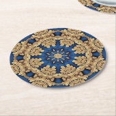 Blue Gold Decorative Paper Untersetzer (Angewinkelt)