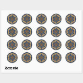 Blue Gold Decorative Sticker (Blatt)
